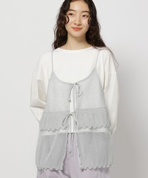 niko and... | ラメプリーツチュールキャミ(キャミソール)