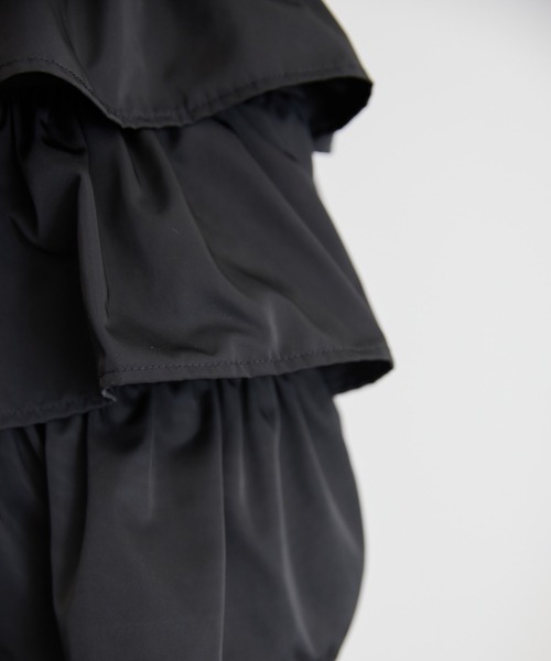 AMERICAN HOLIC(アメリカンホリック)の「ティアードフリルBAG(トートバッグ・レディース・ブラック・FREE)」の2枚目の写真