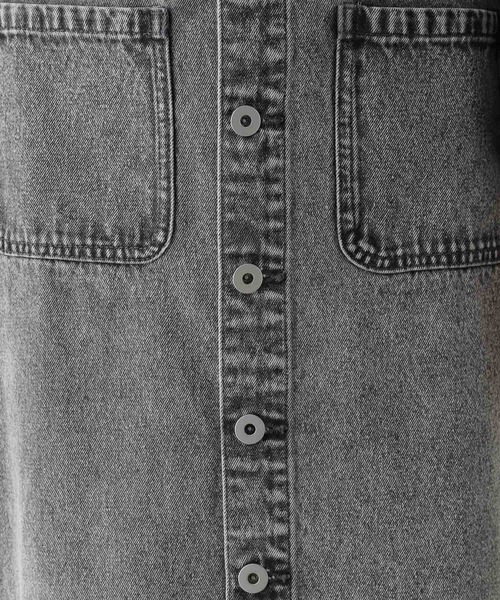 LEPSIM（レプシィム）の「フロントボタンデニムスカート　136290（デニムスカート・レディース・ブルー/ライトブルー/チャコールグレー・FREE）」の7枚目の写真