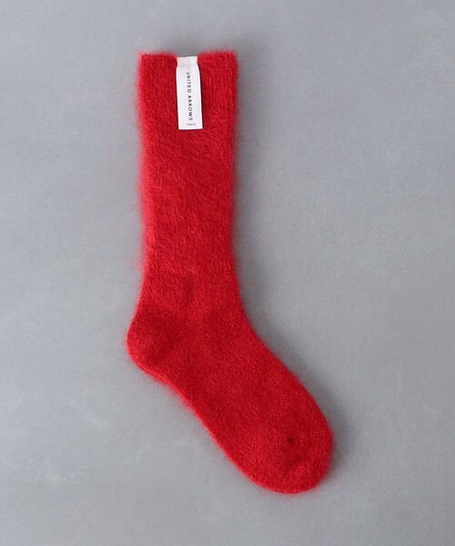 UNITED ARROWS（ユナイテッドアローズ）の「ヘアリー リブ ソックス（ソックス/靴下・レディース・オフホワイト/グレー/ブラック/レッド/パープル・FREE）」の5枚目の写真