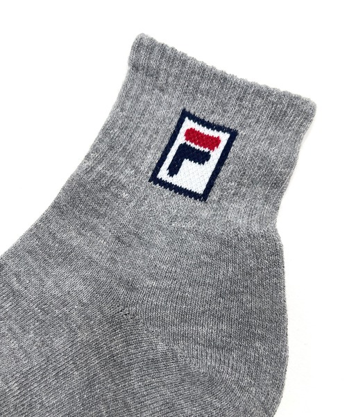 FILA（フィラ）の「FILA フィラ ワンポイント ロゴ 足底パイル 抗菌防臭 ショートソックス 靴下 3足セット 25cm 26cm 27cm（ソックス/靴下・メンズ・ブラック/その他1/その他2・25-27CM）」の8枚目の写真