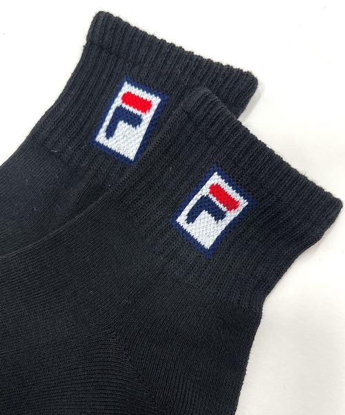 FILA（フィラ）の「FILA フィラ ワンポイント ロゴ 足底パイル 抗菌防臭 ショートソックス 靴下 3足セット 25cm 26cm 27cm（ソックス/靴下・メンズ・ブラック/その他1/その他2・25-27CM）」の5枚目の写真
