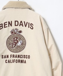BEN DAVIS | BEN DAVIS/ベンデイビス REMOVAL BOA COLLAR CORD JACKET/オーバーサイズ コーデュロイ 襟ボア ワッペン刺繍 ワークジャケット/ブルゾン/レディース メンズ(ブルゾン)