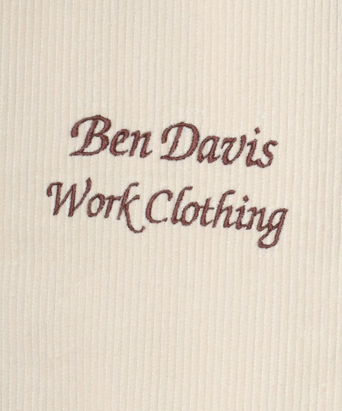 BEN DAVIS（ベンデイビス）の「BEN DAVIS/ベンデイビス REMOVAL BOA COLLAR CORD JACKET/オーバーサイズ コーデュロイ 襟ボア ワッペン刺繍 ワークジャケット/ブルゾン/レディース メンズ（ブルゾン・メンズ・ブラウン/ネイビー/ブラック/オフホワイト・M/L/XL）」の11枚目の写真