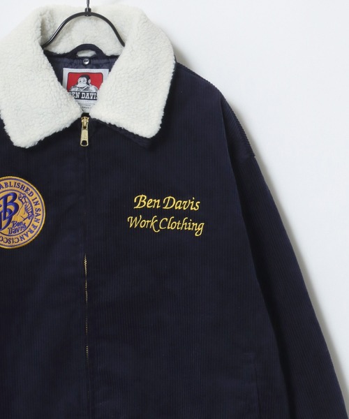 BEN DAVIS/ベンデイビス REMOVAL BOA COLLAR CORD JACKET/オーバー