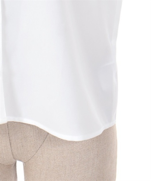 axes femme POETIQUE（アクシーズファムポエティック）の「リボン付配色襟デザインブラウス（シャツ/ブラウス・レディース・グレー/ホワイト/キナリ・MEDIUM）」の11枚目の写真