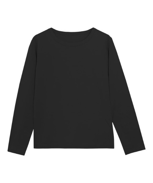 Pierrot(ピエロ)の「シンプルロングスリーブTシャツ(Tシャツ/カットソー・レディース・オフホワイト/チャコール/グレイッシュベージュ/ブラック・L/M/LL/S)」の13枚目の写真