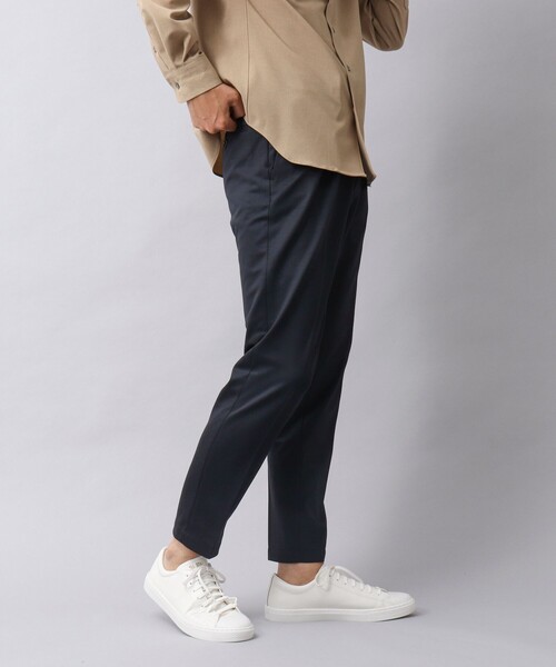 NOLLEY’S（ノーリーズ）の「【ACTIVE SECT】《限定展開 / イージーケア》モクロディ ハイストレッチ ワンタックイージーパンツ（その他パンツ・メンズ・グレー/ネイビー・M/S/L）」の3枚目の写真