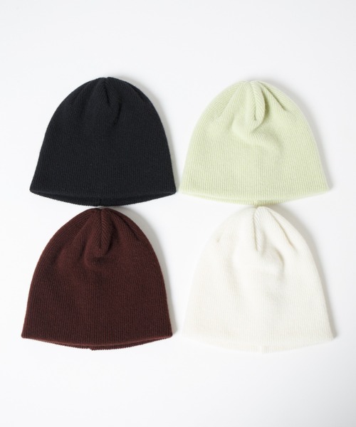 RACAL（ラカル）の「Merino Wool & Cashmere Blend Soft Knit Beanie / カシミヤウール混ソフトニットビーニー（ニットキャップ/ビーニー・レディース・ブラック/ブラウン/ライム/アイボリー・FREE）」の5枚目の写真