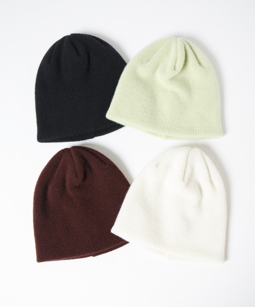 RACAL（ラカル）の「Merino Wool & Cashmere Blend Soft Knit Beanie / カシミヤウール混ソフトニットビーニー（ニットキャップ/ビーニー・レディース・ブラック/ブラウン/ライム/アイボリー・FREE）」の6枚目の写真
