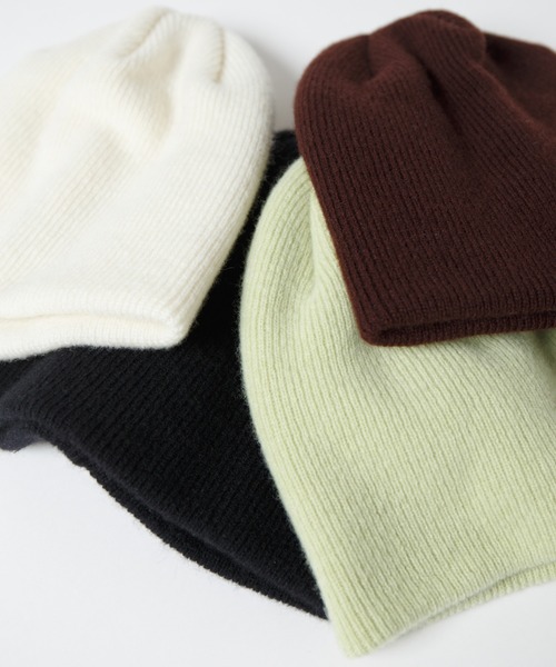 RACAL（ラカル）の「Merino Wool & Cashmere Blend Soft Knit Beanie / カシミヤウール混ソフトニットビーニー（ニットキャップ/ビーニー・レディース・ブラック/ブラウン/ライム/アイボリー・FREE）」の9枚目の写真