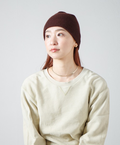 RACAL（ラカル）の「Merino Wool & Cashmere Blend Soft Knit Beanie / カシミヤウール混ソフトニットビーニー（ニットキャップ/ビーニー・レディース・ブラック/ブラウン/ライム/アイボリー・FREE）」の18枚目の写真