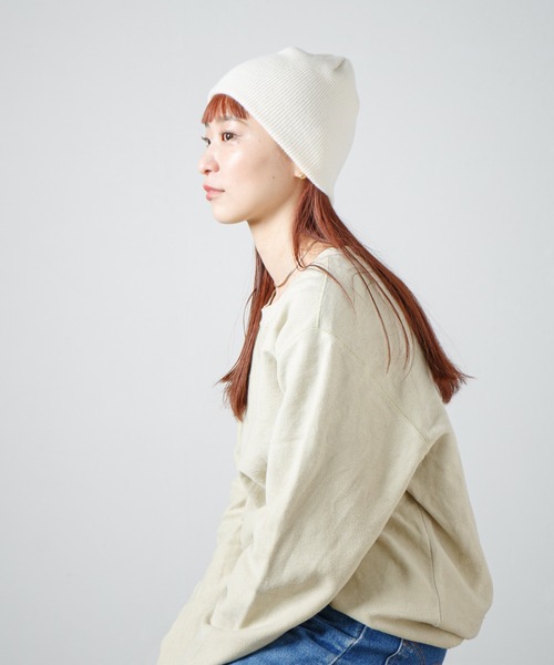 RACAL（ラカル）の「Merino Wool & Cashmere Blend Soft Knit Beanie / カシミヤウール混ソフトニットビーニー（ニットキャップ/ビーニー・レディース・ブラック/ブラウン/ライム/アイボリー・FREE）」の20枚目の写真