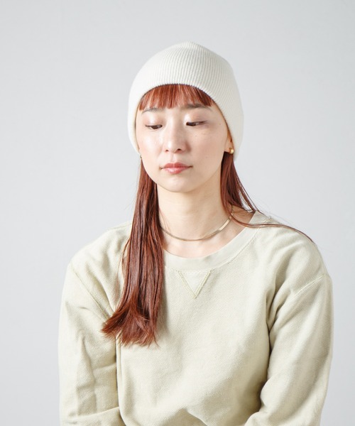RACAL（ラカル）の「Merino Wool & Cashmere Blend Soft Knit Beanie / カシミヤウール混ソフトニットビーニー（ニットキャップ/ビーニー・レディース・ブラック/ブラウン/ライム/アイボリー・FREE）」の21枚目の写真