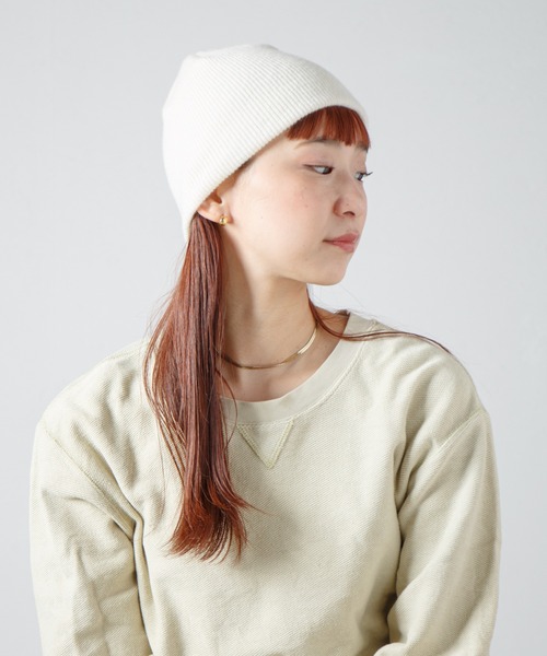 RACAL（ラカル）の「Merino Wool & Cashmere Blend Soft Knit Beanie / カシミヤウール混ソフトニットビーニー（ニットキャップ/ビーニー・レディース・ブラック/ブラウン/ライム/アイボリー・FREE）」の22枚目の写真