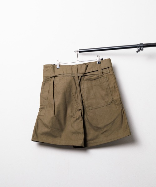 HOUSTON(ヒューストン)の「『HOUSTON / ヒューストン』FRENCH MOTORCYCLE SHORTS/フランス軍モータサイクルショーツ(その他パンツ・メンズ・オリーブ/ブラック・MEDIUM/LARGE/SMALL/X-LARGE)」の4枚目の写真