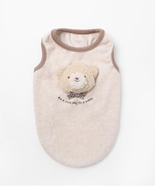 くまさんマスコット付きトップス（ペットウェア）｜moncheri（モンシェリ）