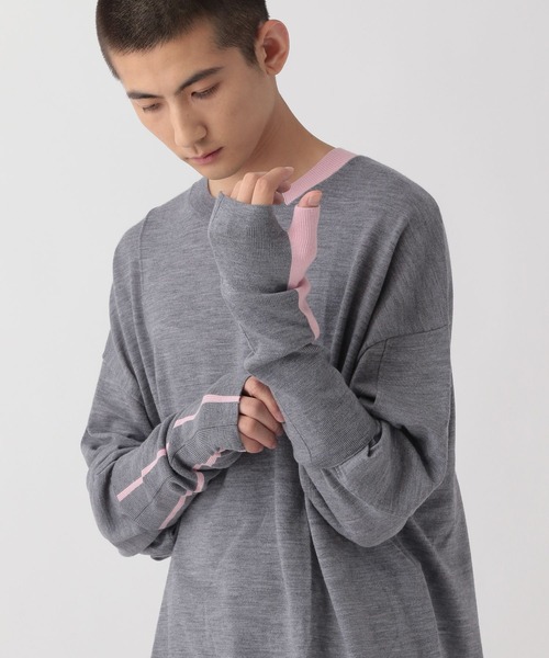 メリノウールバイカラーニットアームウォーマー（アームカバー）｜STERNBERG（スタンバーグ）