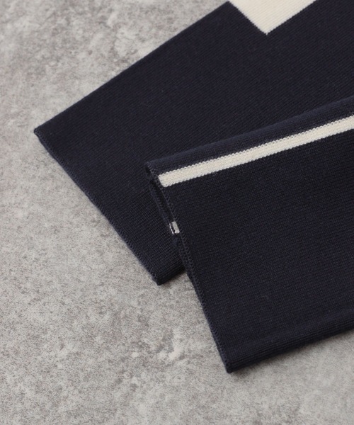 最終価格 新品 ■スタンバーグ■ニットタートルベスト&ニットアームウォーマー STERNBERG（スタンバーグ）の「メリノウールバイカラーニットアーム