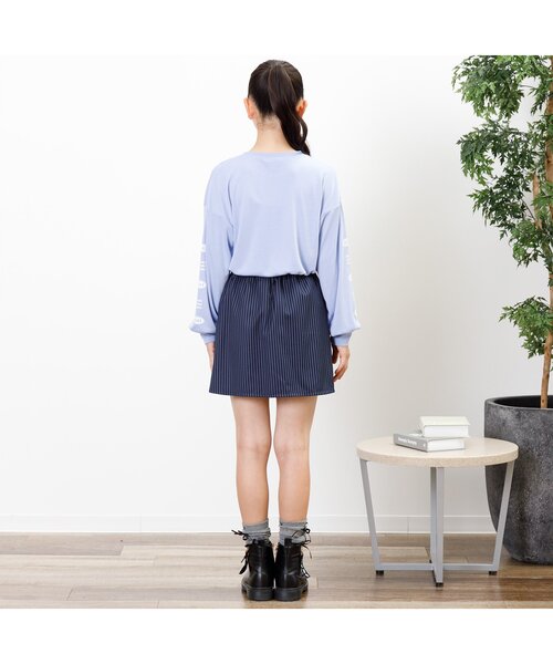 algy（アルジー）の「チャーム付きプリーツスカパン（スカート・キッズ・ベージュ/グリーン/オフホワイト/グレー/ブラック/ネイビー・SMALL/MEDIUM/X-SMALL/XX-SMALL/XXX-SMALL）」の9枚目の写真