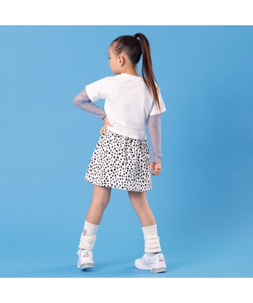 algy（アルジー）の「チャーム付きプリーツスカパン（スカート・キッズ・ベージュ/グリーン/オフホワイト/グレー/ブラック/ネイビー・SMALL/MEDIUM/X-SMALL/XX-SMALL/XXX-SMALL）」の12枚目の写真