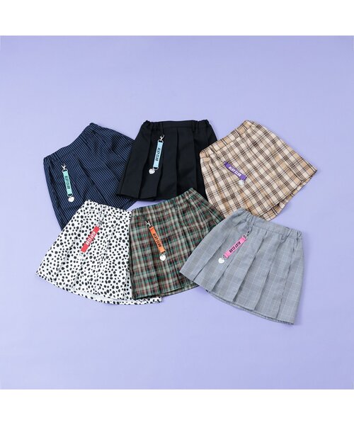 algy（アルジー）の「チャーム付きプリーツスカパン（スカート・キッズ・ベージュ/グリーン/オフホワイト/グレー/ブラック/ネイビー・SMALL/MEDIUM/X-SMALL/XX-SMALL/XXX-SMALL）」の16枚目の写真