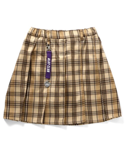 algy（アルジー）の「チャーム付きプリーツスカパン（スカート・キッズ・ベージュ/グリーン/オフホワイト/グレー/ブラック/ネイビー・SMALL/MEDIUM/X-SMALL/XX-SMALL/XXX-SMALL）」の17枚目の写真