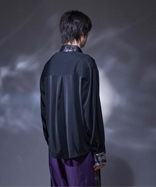 Ellno Loset(エルノロゼット)の「メタルクレリックシャツ(シャツ/ブラウス・メンズ・ブルーグリーン/ブラック/ブラック系その他・LARGE/MEDIUM/SMALL)」の20枚目の写真