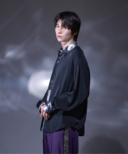 Ellno Loset(エルノロゼット)の「メタルクレリックシャツ(シャツ/ブラウス・メンズ・ブルーグリーン/ブラック/ブラック系その他・LARGE/MEDIUM/SMALL)」の18枚目の写真