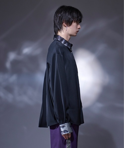 Ellno Loset(エルノロゼット)の「メタルクレリックシャツ(シャツ/ブラウス・メンズ・ブルーグリーン/ブラック/ブラック系その他・LARGE/MEDIUM/SMALL)」の19枚目の写真