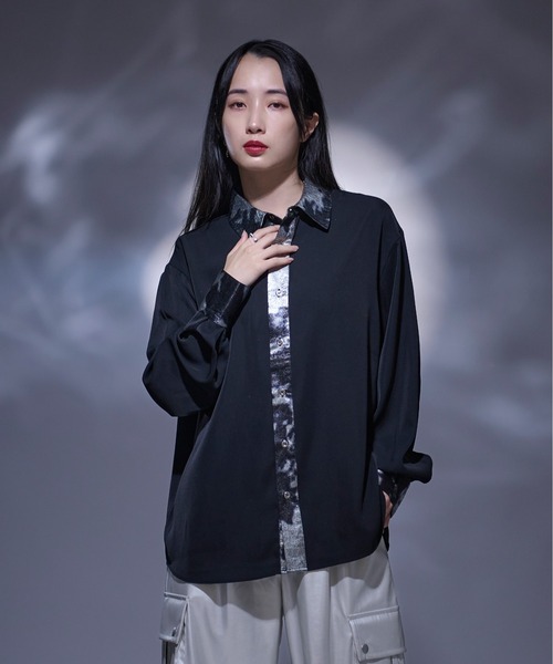 Ellno Loset(エルノロゼット)の「メタルクレリックシャツ(シャツ/ブラウス・メンズ・ブルーグリーン/ブラック/ブラック系その他・LARGE/MEDIUM/SMALL)」の22枚目の写真