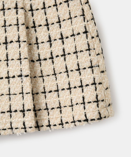 ROPE' PICNIC(ロペピクニック)の「【KIDS】チェックツイードスカート/リンクコーデ(スカート・キッズ・ブラック系その他/ホワイト系その他5・120/130/140/150)」の5枚目の写真
