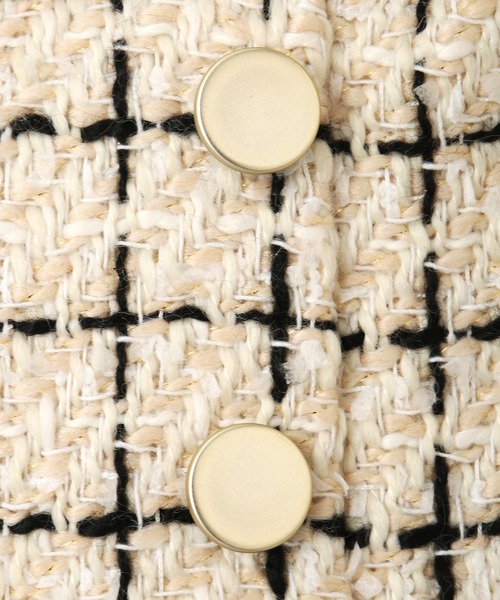 ROPE' PICNIC(ロペピクニック)の「【KIDS】チェックツイードスカート/リンクコーデ(スカート・キッズ・ブラック系その他/ホワイト系その他5・120/130/140/150)」の6枚目の写真