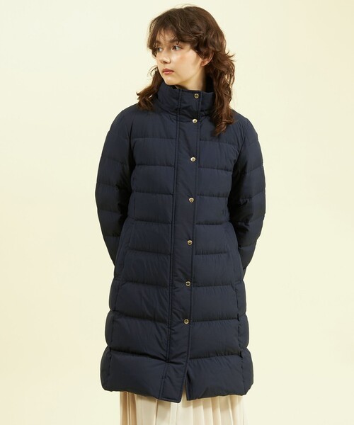 MACKINTOSH PHILOSOPHY（ﾏｯｷﾝﾄｯｼｭ ﾌｨﾛｿﾌｨｰ）の「【WEB&一部店舗限定】フーデットロングダウン（ダウンジャケット/コート・レディース・ダークネイビー/ベージュ・36/38）」の8枚目の写真