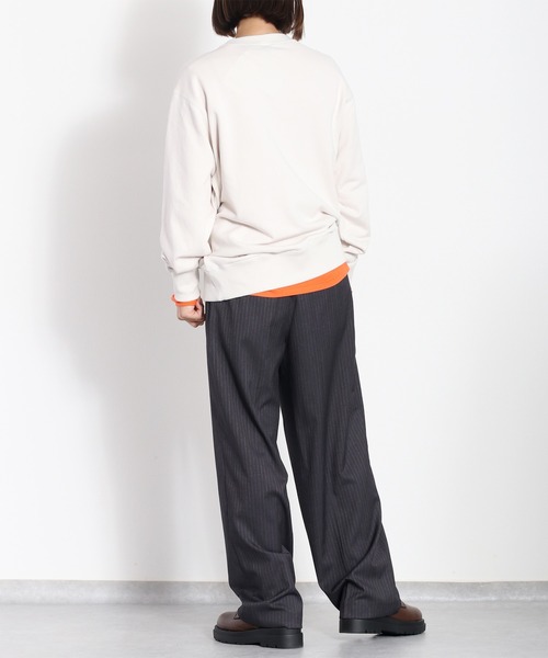 Champion(チャンピオン)の「【Champion】クルーネックスウェット(スウェット・レディース・オフホワイト/ブルー・M)」の21枚目の写真