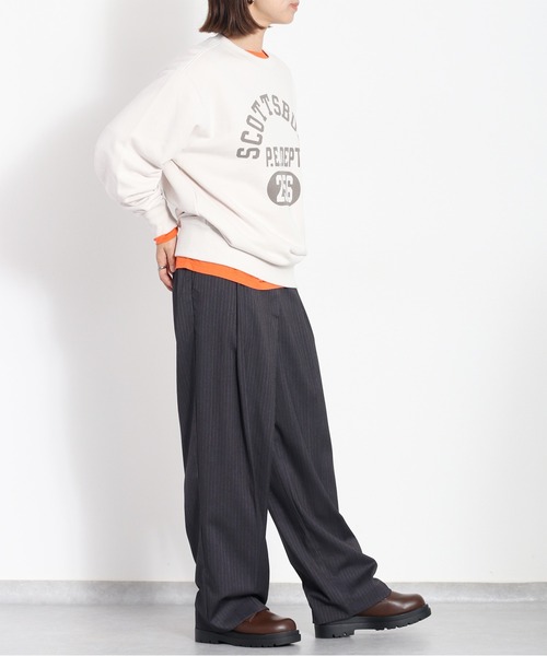 Champion(チャンピオン)の「【Champion】クルーネックスウェット(スウェット・レディース・オフホワイト/ブルー・M)」の22枚目の写真