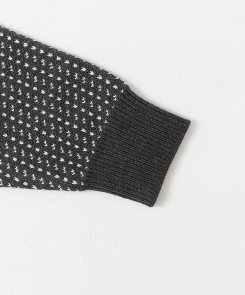 FORK&SPOON（フォークアンドスプーン）の「FORK&SPOON　バーズアイクルーネックニット（ニット/セーター・メンズ・オフホワイト/チャコールグレー/ネイビー・4/5）」の13枚目の写真