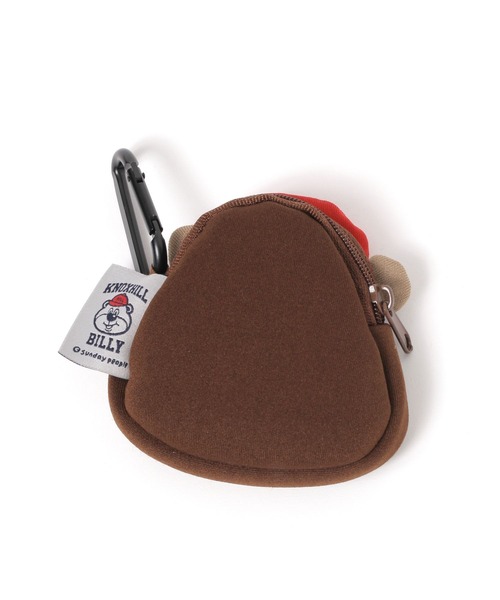 niko and...（ニコアンド）の「【BILLY(ビリー)】フェイスミニポーチ（ポーチ・レディース・ブラウン・0）」の2枚目の写真