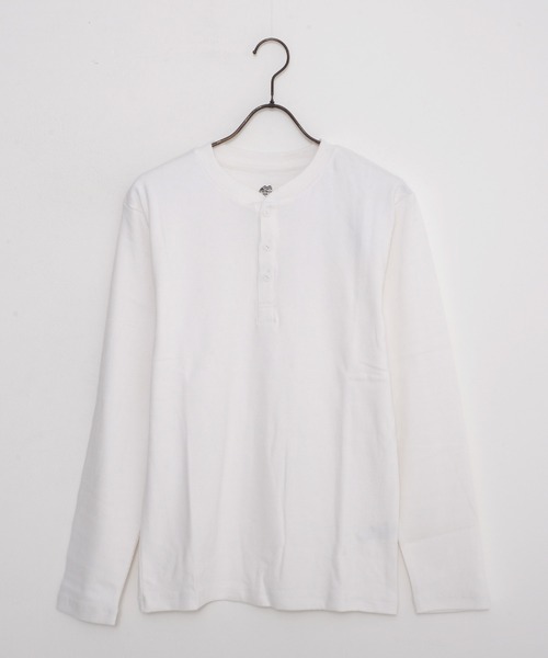 JEMORGAN(ジェーイーモーガン)の「『JEMORGAN LONG JOHNS/ジェーイーモーガンロングジョーンズ』テレコヘンリーネック長袖Tシャツ【+】(Tシャツ/カットソー・メンズ・杢グレー/ブラック/オフホワイト・L/XL/M)」の16枚目の写真