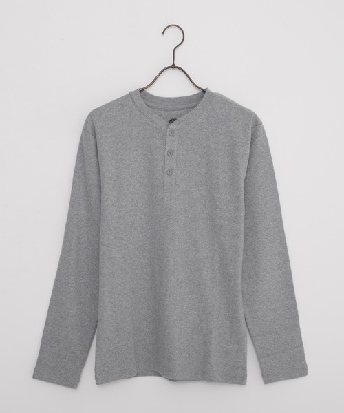 JEMORGAN(ジェーイーモーガン)の「『JEMORGAN LONG JOHNS/ジェーイーモーガンロングジョーンズ』テレコヘンリーネック長袖Tシャツ【+】(Tシャツ/カットソー・メンズ・杢グレー/ブラック/オフホワイト・L/XL/M)」の19枚目の写真