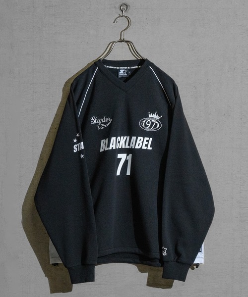 セール】【t】〔STARTER BLACK LABEL〕ナイロンワッシャ切替 サッカー