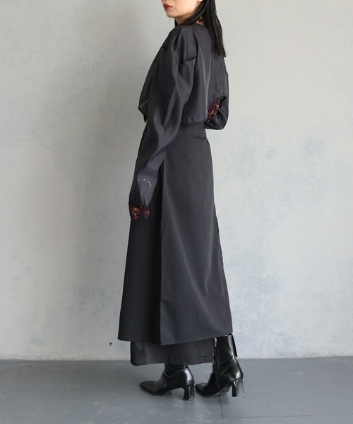 &g'aime（アンジェム）の「【&g'aime】レイヤードラップスカートセット（2PCS）　LAYERED WRAP SKIRT SET（スカート・レディース・ブラック/チャコールグレー・FREE）」の13枚目の写真