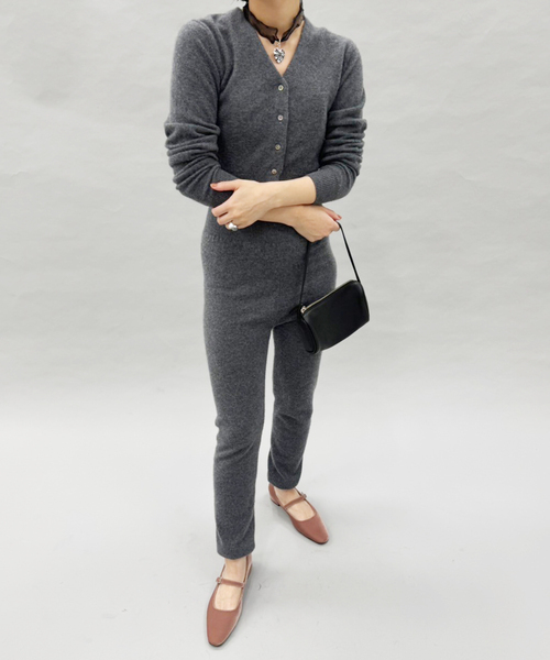 EDIT. FOR LULU（エディットフォールル）の「カシミヤ レギンス（その他パンツ・レディース・チャコールグレー/グレー・FREE）」の9枚目の写真