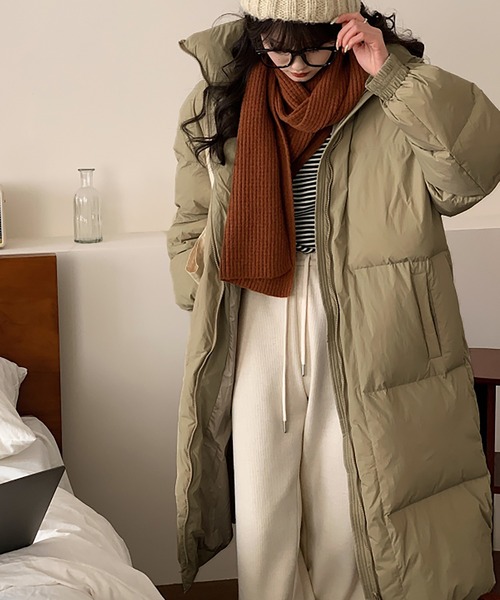 【セール】フード付き中綿ロングコート（ダウンジャケット/コート）｜Doula Doula（ドゥーラドゥーラ）