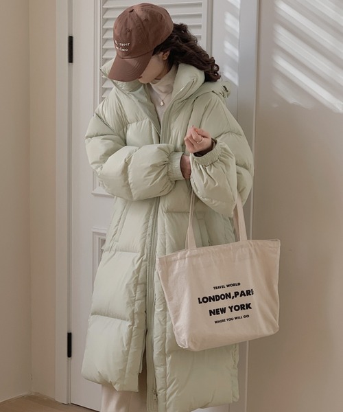 【セール】フード付き中綿ロングコート（ダウンジャケット/コート）｜Doula Doula（ドゥーラドゥーラ）