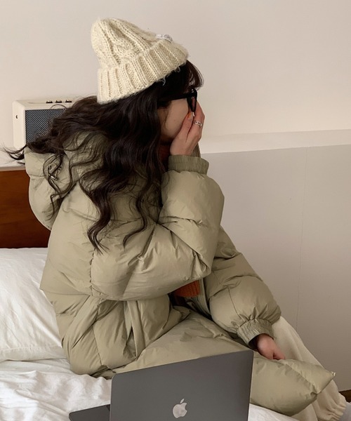 【セール】フード付き中綿ロングコート（ダウンジャケット/コート）｜Doula Doula（ドゥーラドゥーラ）