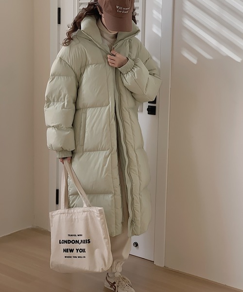 【セール】フード付き中綿ロングコート（ダウンジャケット/コート）｜Doula Doula（ドゥーラドゥーラ）