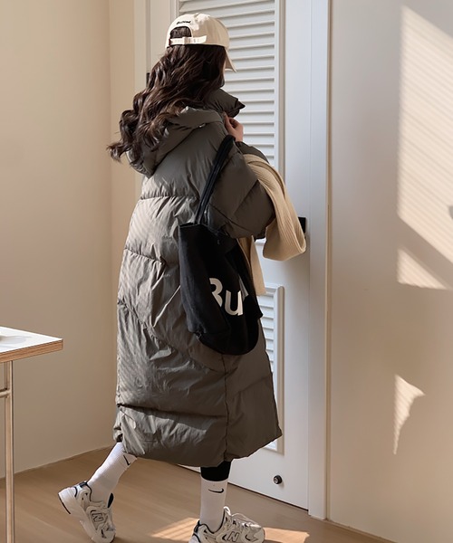 【セール】フード付き中綿ロングコート（ダウンジャケット/コート）｜Doula Doula（ドゥーラドゥーラ）