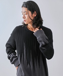 JUNRED（ジュンレッド）の「【一部店舗限定】バイカラージャガードニット（ニット/セーター）」