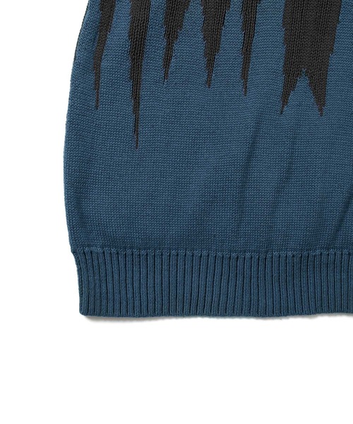 JUNRED（ジュンレッド）の「【一部店舗限定】バイカラージャガードニット（ニット/セーター・メンズ・ダークブラウン/ブラック/チャコールグレー・M/L/S）」の10枚目の写真